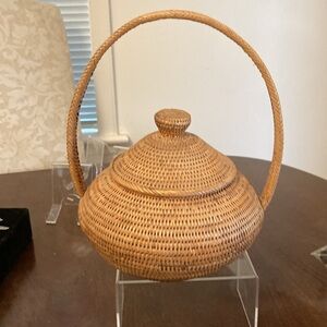 Vintage Hand Woven Basket
